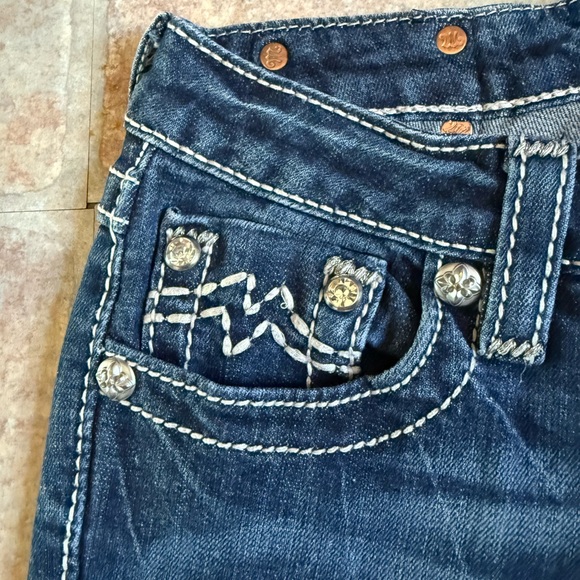 Miss Me Kids Blue Flared Jeans - Picture 3 of 5